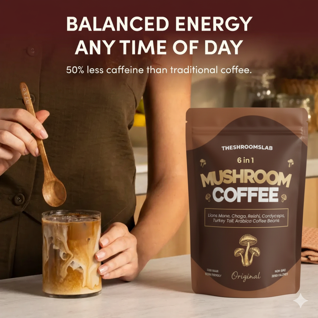 Organic Mushroom Arabica Coffee – Energy, Focus & Immunity